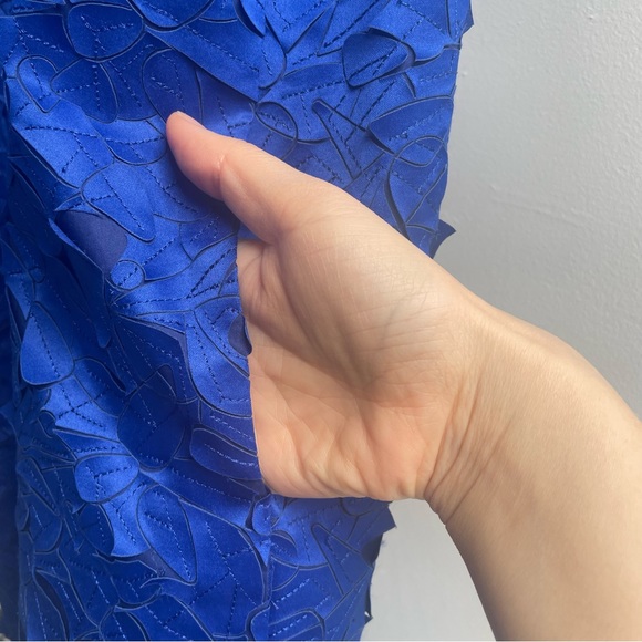 Cobalt Blue Lasercut and Embroidered COS Formal Dress Size 8 - Picture 5 of 6